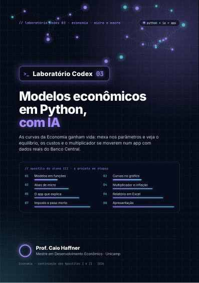 Capa da Apostila III de Economia (Micro e Macro)