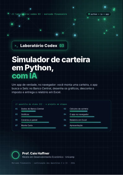 Capa da Apostila III de Mercado Financeiro