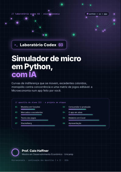 Capa da Apostila III de Microeconomia