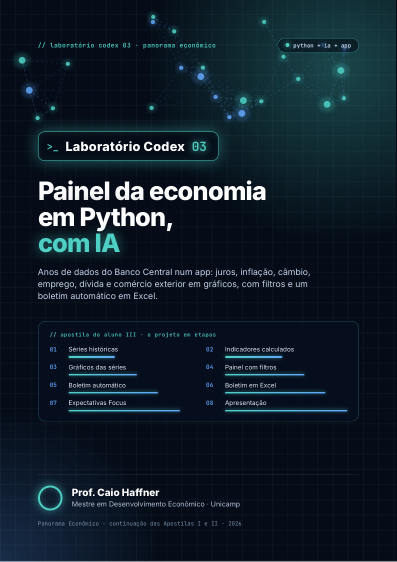 Capa da Apostila III de Panorama Econômico