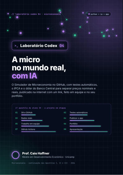 Capa da Apostila IV de Microeconomia