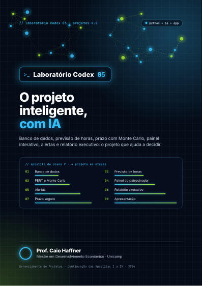 Capa da Apostila V de Gerenciamento de Projetos