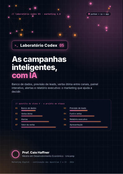Capa da Apostila V de Marketing Digital
