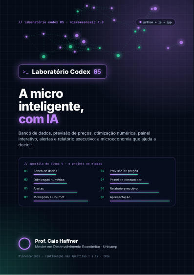 Capa da Apostila V de Microeconomia