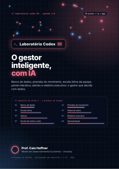 Capa da Apostila V de Princípios de Gestão